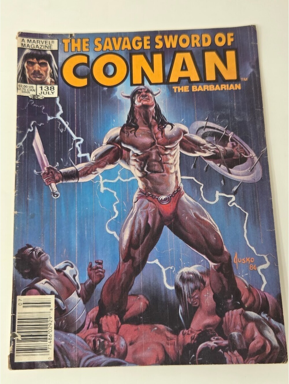The Savage Sword of Conan #138 (Marvel Comics July 1987)